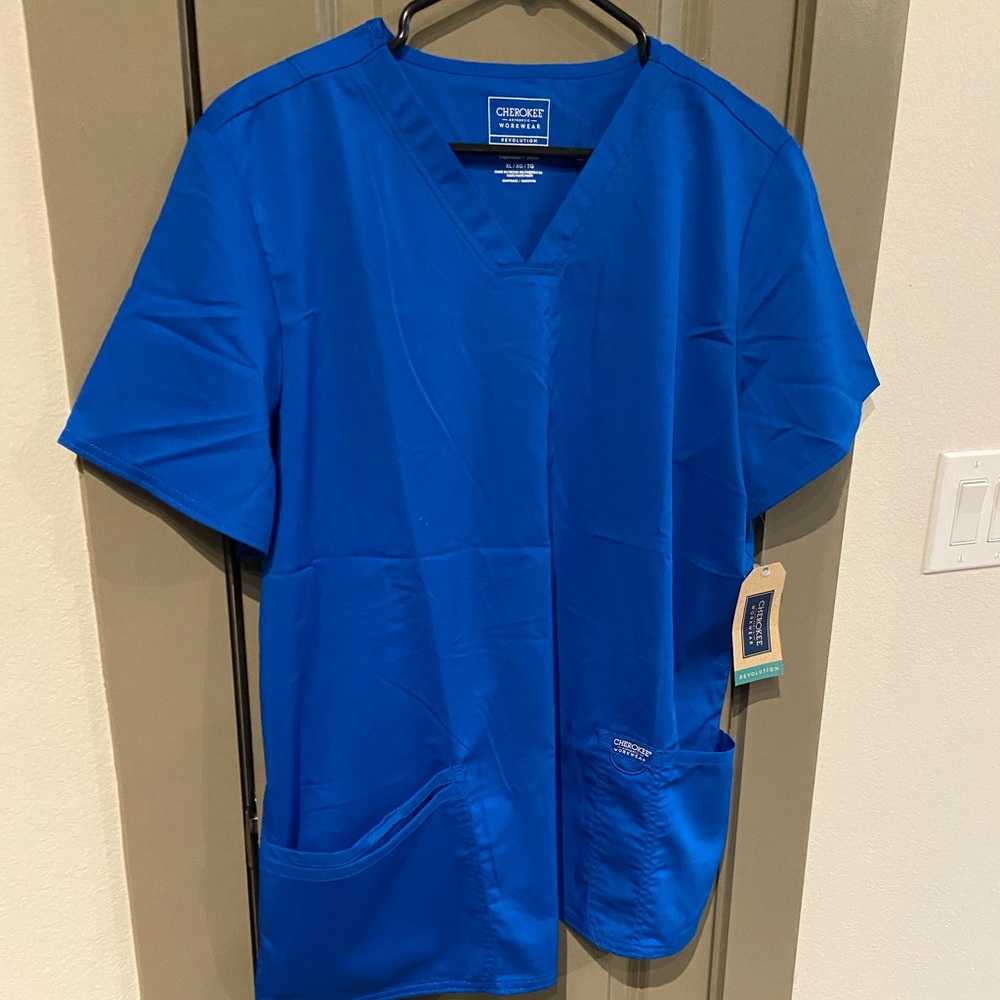 Cherokee blue scrub set